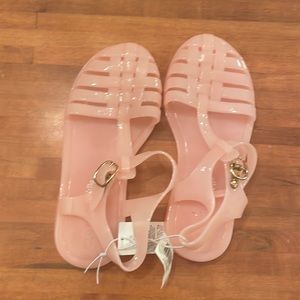 Size 12 light pink jelly shoes
